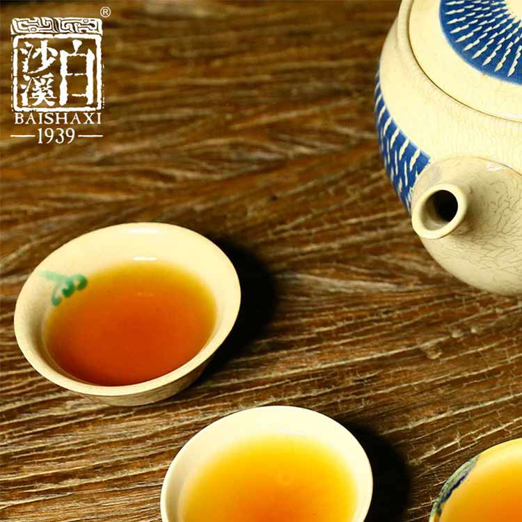 湖南安化黑茶正品白沙溪正宗黑茶特產(chǎn)茶葉免撬茶塊館藏干兩小金磚530g